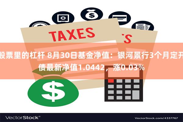 股票里的杠杆 8月30日基金净值：银河景行3个月定开债最新净值1.0442，涨0.03%